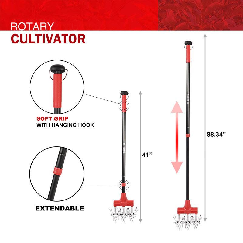 Rotary Cultivator extendable handle