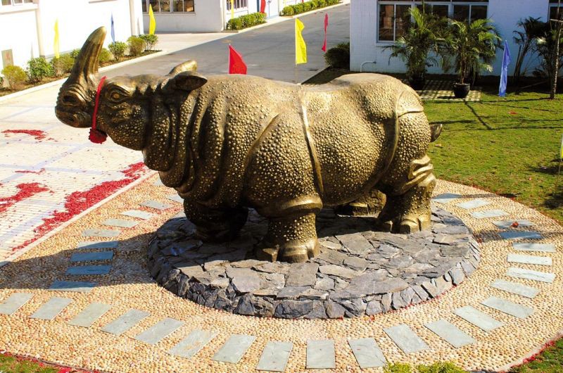 Rhino statue