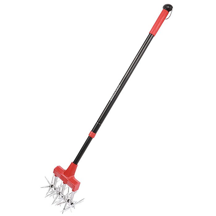 ロータリー耕うん機の持ち上げと深さの調整